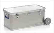 Caisse aluminium avec roulettes Ø 150 mm 