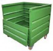 Caisse métallique de manutention sur roues