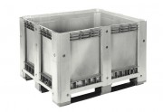 Caisse palette en plastique recyclé - Capacité 430 ou 610 L - 3 semelles