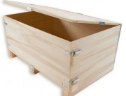 Caisse pliante bois porte amovible
