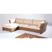Canapé d'angle en fibres naturelles