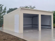 Carport en acier galvanisé anticorrosion - Toiture plate ou simple pente - Portée : jusqu’à 5,80 m - Travées : jusqu’à 6 m - Hauteur sablière : 2,24 m