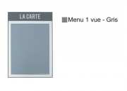 Porte menu restaurant