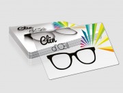 Carte de visite transparente