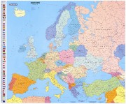 Carte géographique d'Europe 