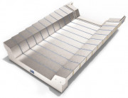 Carter télescopique horizontal de protection glissières