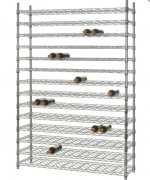 Casier à vin en acier chromé