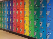 Casier scolaire en polyéthylène anti-vandalisme - H. 172 cm