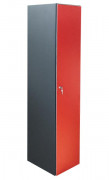 Vestiaire avec porte en mélamine - 1 à 4 portes - 1 porte par colonne - Profondeur : 500 mm