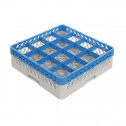 Casiers de lavage verres 16 compartiments - H. verre 11.5 cm à 23.5 cm - H.140 mm à 260 mm