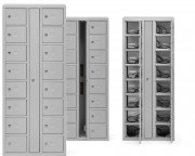 Casiers rangement avec recharge pour smartphones 