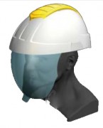 Casque de chantier avec visière