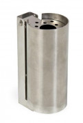 Cendrier basculant mural en inox - Capacité 0.39 L