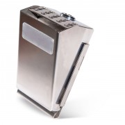 Cendrier d'extérieur en acier inoxydable - Fixation murale ou sur poteau - H. 146 x l. 86 mm