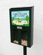 Cendrier de sondage pour mégots - Aluminium - Capacité : 2000 mégots