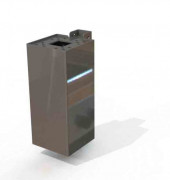 Cendrier en inox brossé