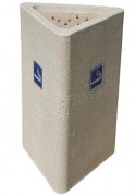 Cendrier extérieur en béton - Dim. L 30 x l 30 x H 73.5 cm - A poser