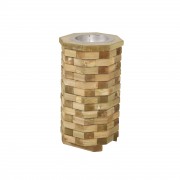 Cendrier extérieur en bois - H. 71 x Ø 40 cm