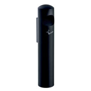 Cendrier mural BIRKIN en inox - Capacité: 5 L - ø 180 x H.645 mm - Satiné ou Noir