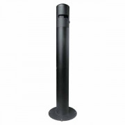 Cendrier extérieur sur pied - Acier inox poudré - Capacité 2600 mégots