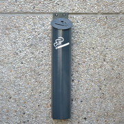 Cendrier urbain en acier - Capacité 1,5 ou 2,8 L - Mural ou sur pied