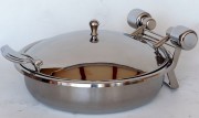 Chafing dish à induction 5,8 L - Grand diamètre couvercle transparent ou en verre