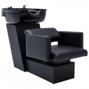 Chaise à shampoing - Dim.(L x I x H) : 129 x 59 x 82 cm - Matière: similicuir