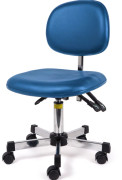 Chaise d'atelier antistatique - Réglage en hauteur : 400 à 550 mm - Résistance ESD : 10e4 à 10e9 ohms - Base : acier Ø.520 mm
