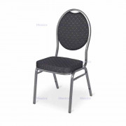 Chaise de réception noire hauteur 46 cm