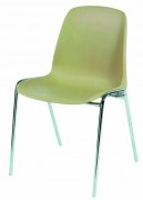 Chaise coque plastique empilable - Dim. H80 x P52 cm - Largeur 49 ou 52 cm - Hauteur d'assise 450 mm