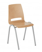 Chaise de réunion en bois - Taille 6 - Hauteur assise : 460 mm