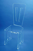 Chaise en plexi - Assise 37/37 cm - Ep. 1.5 cm