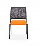 Chaise empilable avec dossier résille