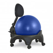Chaise ergonomique avec dossier - 54 cm (largeur), 59 cm (profondeur) - Avec dossier