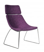 Chaise lounge avec têtière gamme douce