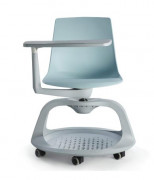 Chaise mobile avec tablette
