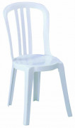 Chaise plastique empilable - Hauteur : 45 cm – Largeur d’assise : 44 cm – En plastique