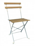 Chaise pliante à lattes en bois