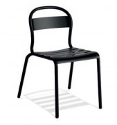 Chaise restaurant aluminium empilable