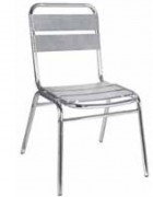 Chaise restaurant empilable aluminium