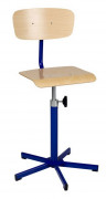 Chaise scolaire de laboratoire réglable par vis