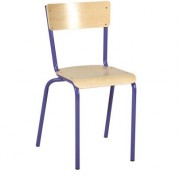 Chaise scolaire finition hêtre