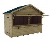 Chalet de noël en bois démontable -  L 360 x 187 H 290 cm