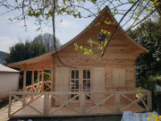 Chalet en bois 40 m2 - Toit 45° - Avec mezzanine