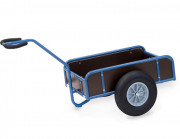 Char à bras léger FETRA - Charge : 300 ou 400 kg - 1 essieu - avec 4 ridelles - Roues caoutchouc, gonflables ou increvables