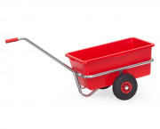 Char à bras léger galvanisé avec cuvette en plastique