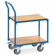 Chariot pour bacs 2 plateaux ensactré 