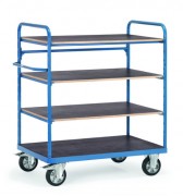 Chariot à 4 plateaux pour charge lourde