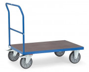 Chariot à dossier de poussée avec plateau hydrofuge 500 kg