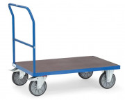 Chariot à dossier de poussée avec plateau hydrofuge 600 kg